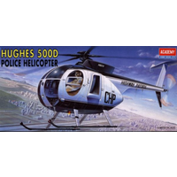 Academy 12249 1/48 Hughes 500D Police Helicopter Plastic Model Kit