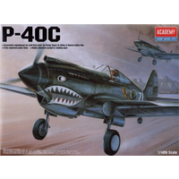 Academy 12280 1/48 P-40C Warhawk Plastic Model Kit