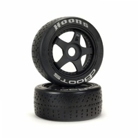 Arrma Dboots Hoons 42/100 2.9 Silver Belted 5-Spoke Wheels and Tyres, Hard Compound