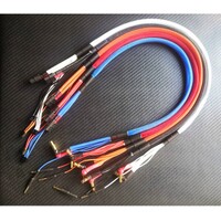 CHR Banana xt60 to 4/5mm bullet charge leads 600mm Blue