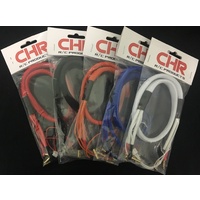 CHR Banana 4.0 to 4/5mm bullet charge leads 600mm Blue