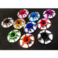 1/10th m3 coloured metal wing washers black