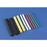 (DISCONTINUED USE DBR440) DUBRO 2149 3/8in DIA HEAT SHRINK TUBE BLACK (4 PCS PER PACK)