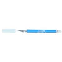 EXCEL 16019 EXCEL K18 SOFT GRIP KNIFE NON ROLL WITH SAFETY CAP (BLUE)