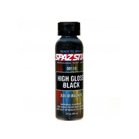 SPAZSTIX HIGH GLOSTAINLESS STEEL BLACK / BACKER AIRBRUSH PAINT 2OZ - SZX00110
